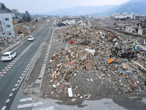 大船渡市内の状況
